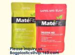 Custom Aluminum Foil Stand Up Flat Pouch Bags Stand Up Pouch Food Bag Protein