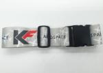 Durable promotional polyester plastic buckle luggage strap with sublimation