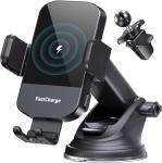 Fast 15W Wireless Car Charger Phone Holder Fireproof For IPhone 15 12 11Max