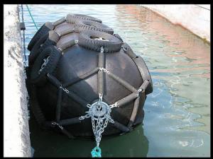 Wholesale Dia 1200mm Roughened Pneumatic Marine Rubber Fenders Tire Chain Mesh 2000mm Length from china suppliers