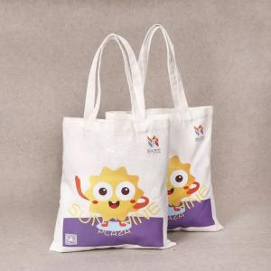 Wholesale Fashionable Shoulder Cotton Canvas Tote Bags With Zipper Sunflower On The Surface from china suppliers