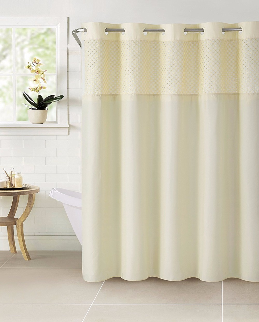 Wholesale Waterproof PEVA Shower curtain Disposable Bathroom Curtain