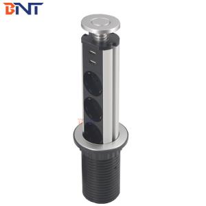 Wholesale Compact Pop Up Counter Outlet , Concealed Design Kitchen Worktop Power Sockets from china suppliers