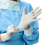 White Disposable Medical Gloves Sterile Llatex Examination Gloves
