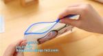 PP side zipper sock packaging bag, Non-toxic eco-friendly Standup Cosmetic PVC