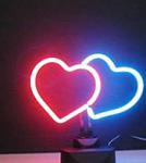 Neon table sculpture -