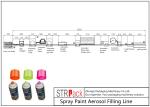 Pneumatic Bottle Filling Line Spray Paint Aerosol Filling Line ISO9001