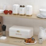OEM Metal Bread Bin Set For Kitchen Storage And Freshness Preservation