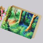 New Design for home/hotel Wooden cork placemat, Customized size and printed logo