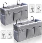 2PCS HANGING BASKETS FOR ORGANIZING,FABRIC WALL STORAGE BASKET,WALL ORGANIZER