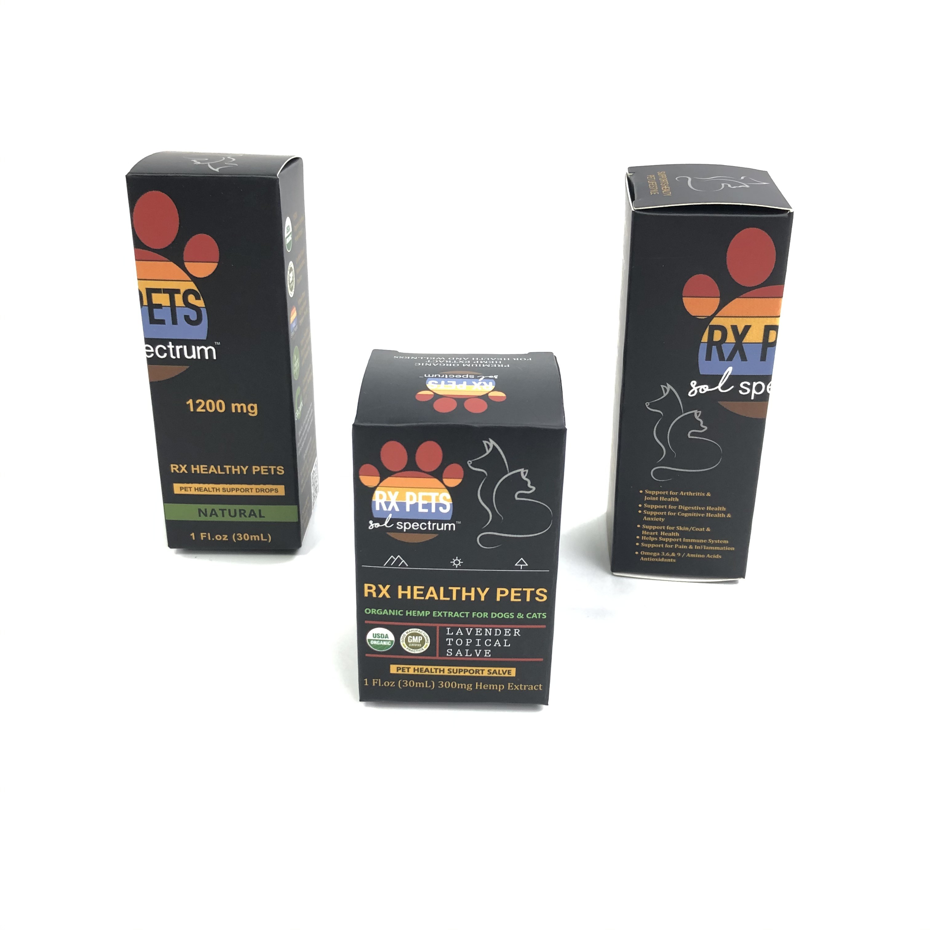 Custom Glossy Film With 400g Thickness White Cardboard For Medicine Spary Bottles jewelry Paper Box Packaging