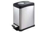 EKO Room Service Equipments Mute Trash Pedal Food Waste Bin with Inner Plastic