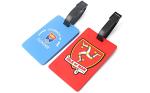 Travel Airplane Custom Plastic Luggage Tags Silk Printing Logo Square Shaped