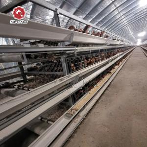 Wholesale 3 Tiers Silver Color Chicken Poultry Cage For Farm from china suppliers