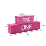1:87 HO scale railway shipping sea container for model train railroad landscape