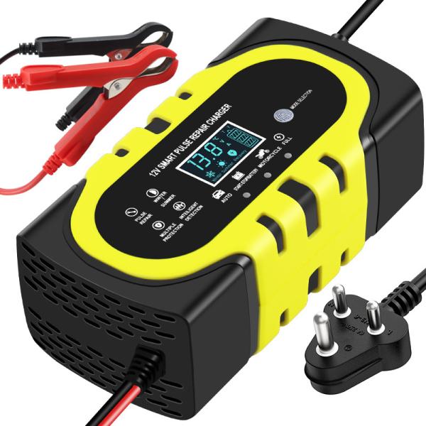 12V/24V 10A Intelligent Lead Acid Battery Charger for Motorcycle and Car Output
