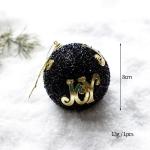 Christmas Foam Ball Classic Black Gold Series Christmas Tree Pendant Decoration