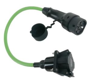 Wholesale IP55 Type 1 To Type 2 Converter EV Charging Cable Adapter 32A 7.4kW from china suppliers