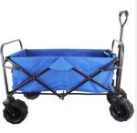 300LBS Collapsible Folding Garden Cart Portable Outdoor Wide Wheel Wagon for