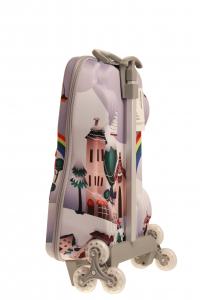 China Eco Freindly Kids Hard Shell Luggage Wheeled Book Bag Dustproof on sale