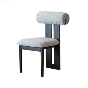 Wholesale Customized Fabric Modern Upholstered Dining Chairs With Metal Legs from china suppliers