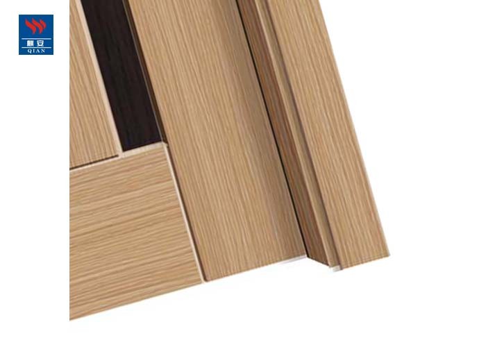 Decoration Line Modern Room Design Interior WPC Eco friendly wooden Doors With Frames
