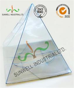 Wholesale Handmade Custom Gift / Craft Clear Packaging Boxes Triangle Glossy Lamination from china suppliers