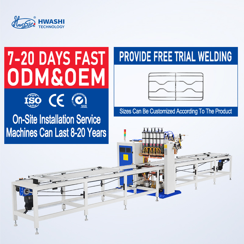 Hwashi Tomato Bracket / Rack Wire Welding Machine, Tomato Support Cage Wire Welders
