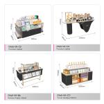 Skincare Display Rack Black& Gold Wooden Laundry and Care Products Display