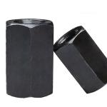 Black Fastener Long Round M6-M70 Hex Coupling Nuts And Washers