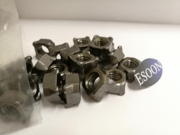 M4*0.7 DIN928 Square weld nuts GB/T13680-92,Black surface,Grade 4.8