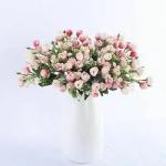 DIY artificial rose flower buds for home wedding decoration and fake bouquets