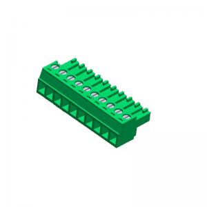 Wholesale WCON 3.81mm Female Terminal Connector  PA66 Green Without Ear 6P Matte Tin 110 / Tray ROHS from china suppliers