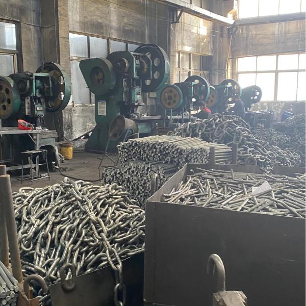 Grade 3 Stud Link Anchor Chains 48mm Spray Paint High Strength Alloy Steel