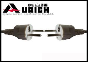 Wholesale AC Plug Europe Power Supply Cord PVC Insulation , Two Prong Appliance Cord from china suppliers