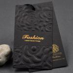 Hot Stamping Varnishing Pantone Personalized Hang Tag For Clothes