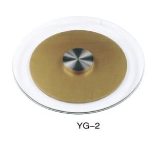 Wholesale rotating round silk-screen tempered glass rotating display stand (YG-2) from china suppliers