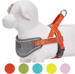 Wholesale Soft Neoprene Nylon Dog Harness , 3m Reflective Dog Harness One Click Buckle from china suppliers