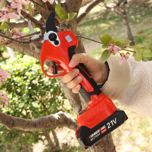 Cordless Electric Battery Garden Tree Pruner Power Shears For Branch Cutter