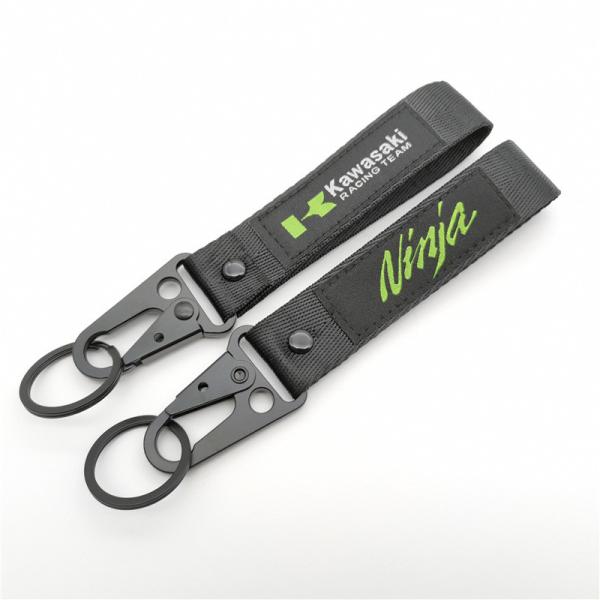 Custom Kawasaki Racing Team Lanyard - High-Contrast Woven Design & Quick-Release