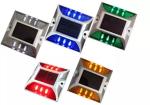 Driveway Aluminium Solar LED Road Stud Reflectors Cat Eyes Amber Easy Installed