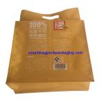 Kraft Side Gusset Flat Bottom Stand-Up Zip pouch, bottom stand up bags 30pcs one