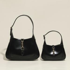 China Black Underarm Handbags For Women Genuine Leather Small Bags on sale