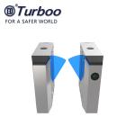 PC arm brushed motor stainless steel flap barrier gate for industrial applicatio