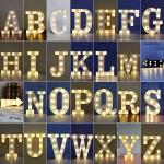 Decoration Light Up Marquee Letters in Customized Color for Party Birthday Love