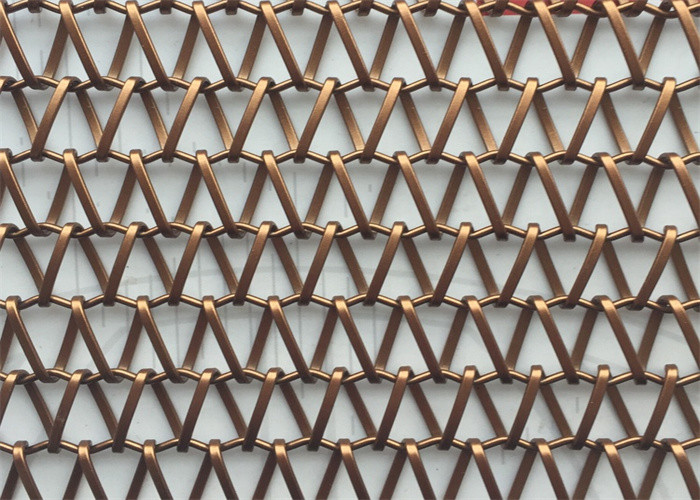 Spiral Wire Belt Stainless Steel Architectural Mesh For Building Facades