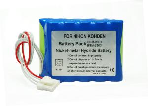 Wholesale For Nihon Kohden Monitor Battery BSM-2303 BSM-2304 BSM-2353 1.2 Volt Rechargeable Batteries from china suppliers
