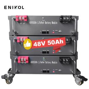 Wholesale Smart Bms 51.2v Lifepo4 Backup Battery 48V Lithium Ion Battery 50ah 100ah from china suppliers
