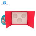 ISO9001 Folding Packaging Boxes Offset Printing 120G Red Cardboard paper