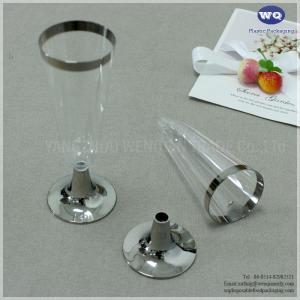 Wholesale Disposable 5oz Plastic Champagne Cup Perfect For Outdoor Parties, Weddings, Picnics, Shatterproof Champagne Glasses from china suppliers